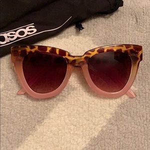 ASOS chunky flare cat eye sunglasses